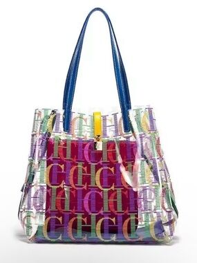 CH Colorful Clear small Bag with Multicolor Logo Pattern